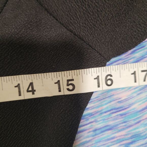 Sarah la Size Medium Black Deep V Cold Shoulder Chic Long Sleeve Dress - Picture 7 of 9